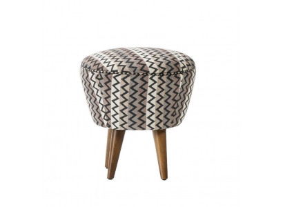 Upholstered stool stool pouf footrest seat stool ottoman fabric gray seat