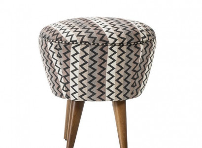Upholstered stool stool pouf footrest seat stool ottoman fabric gray seat
