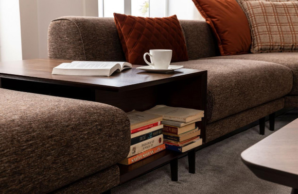 Modern sectional sofa L-shaped couch fabric sofas stainless steel living room furniture new