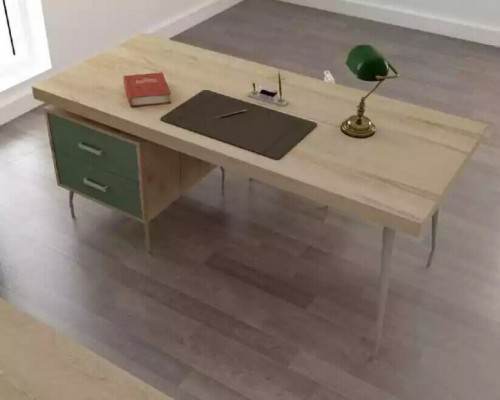 Modern designer brown luxury desk office furniture wood tables new