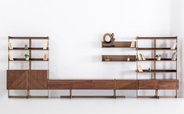 Modern living room wall unit display cabinet TV stand shelf living room furniture wood new
