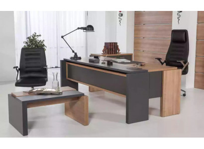 Desk set filing cabinet cabinet with coffee table office furniture 3-piece set.