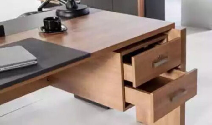 Desk set filing cabinet cabinet with coffee table office furniture 3-piece set.