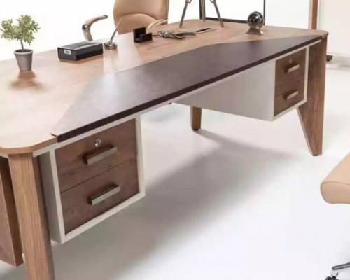 Office furniture furnishings desk filing cabinet coffee table table cabinet 3-piece set.