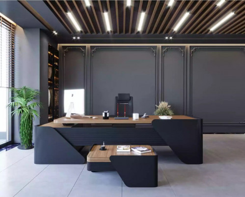 Luxury Desk + Coffee Table Modern Table 2-piece Furniture Setup