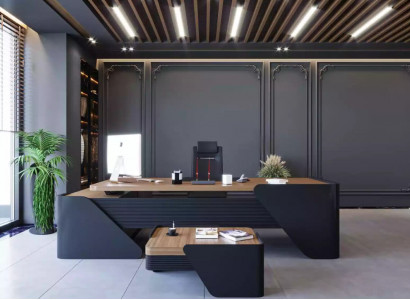 Luxury Desk + Coffee Table Modern Table 2-piece Furniture Setup