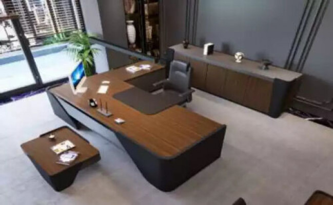 Luxury Desk + Coffee Table Modern Table 2-piece Furniture Setup