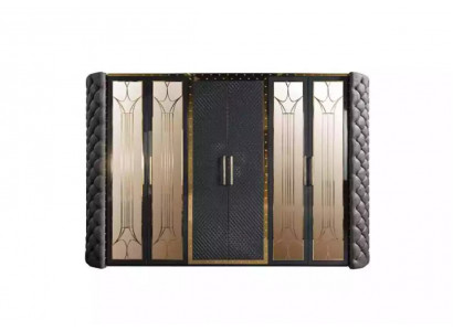 Wardrobe Closet Chesterfield Designer Cabinets Upholstered 315cm