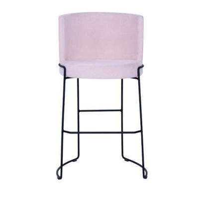 Modern bar stool chair designer textile dining chair stool bar pink new