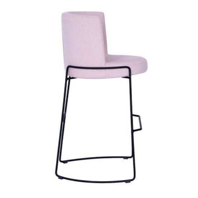 Modern bar stool chair designer textile dining chair stool bar pink new