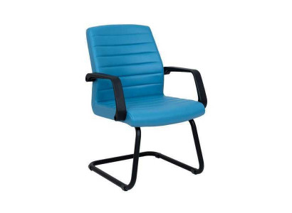 Waiting room office practice law office furniture blue leather chairs conference chair