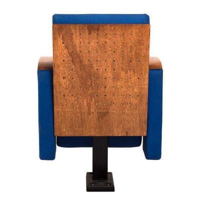 Art Deco armchair sofa 1-seat for theater design luxury blue textile