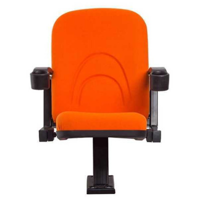 Modern armchair armchair sofa 1-seater for theater cinema design luxury orange textile