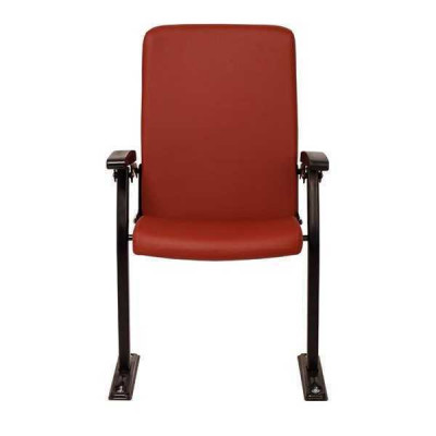 Armchair Sofa 1 Seater for Theater Design Luxury Red Armchair Art Deco Textile New