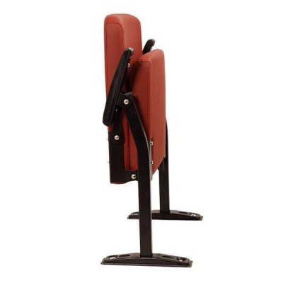 Armchair Sofa 1 Seater for Theater Design Luxury Red Armchair Art Deco Textile New