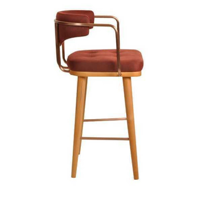 Stylish Bar Stool Chair Designer Wooden Chair Dining Chair Stool Bar Brown New