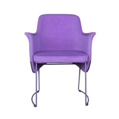 Dining chair chair kitchen chair armchair seat fabric modern wood purple