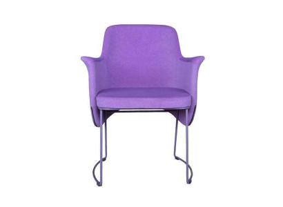 Dining chair chair kitchen chair armchair seat fabric modern wood purple
