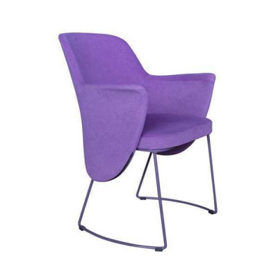 Dining chair chair kitchen chair armchair seat fabric modern wood purple