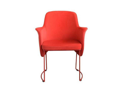 Modern dining room chair chair kitchen chair armchair seat fabric modern wood red