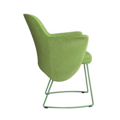 Dining chair, chair, kitchen chair, armchair, seater, fabric, modern, wood, green, new