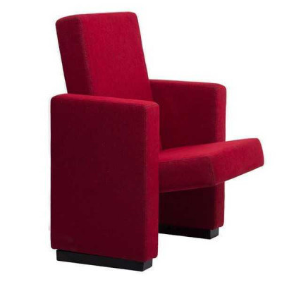 Armchair Sofa 1-Seater Design Luxury Red Chair Classic Fabric Textile New