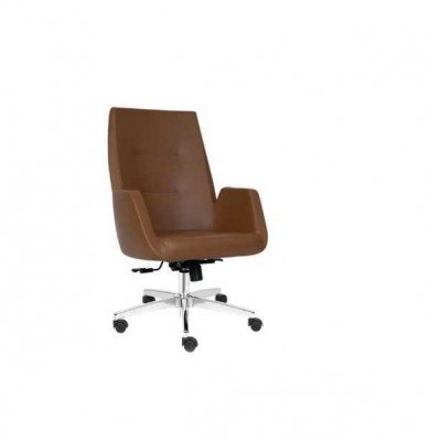 Stylish Office Chair Gaming Modern Single Chair Brown Office Chair Swivel Chair