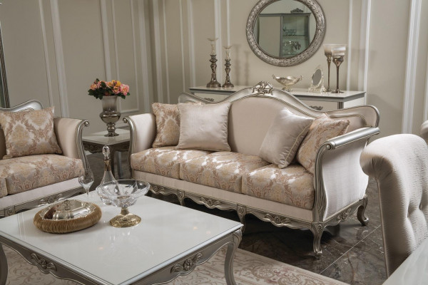 Three-seater sofa 3-seater sofas luxury textile couches big upholstery designer