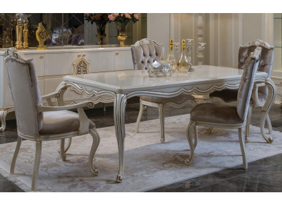 Classic Dining Table 4x Chairs Dining Room Set Table Tables Seating Group 5-piece Set