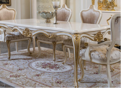 Dining room dining table chair set group set table suite luxury 5-piece set.