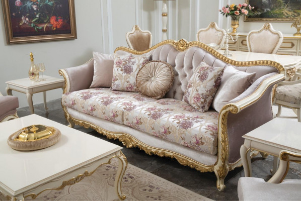 Sofa 3-seater classical couches luxury furniture sofas fabric couch three-seater