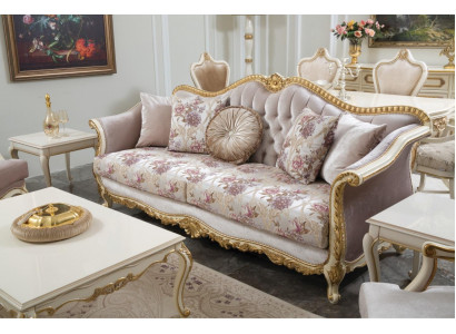 Sofa 3-seater classical couches luxury furniture sofas fabric couch three-seater