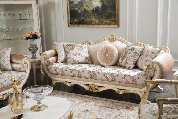Sofa set sofa couch coffee table armchair sofas set fabric 311 set of 5 pieces.