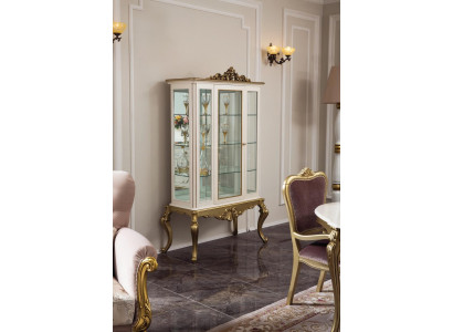 Showcase luxury shelf wood sideboard cabinets living room glass cabinet new