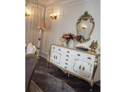 Sideboard Dressers Sideboard Furniture Cabinet Set 2-piece Dresser Mirror New