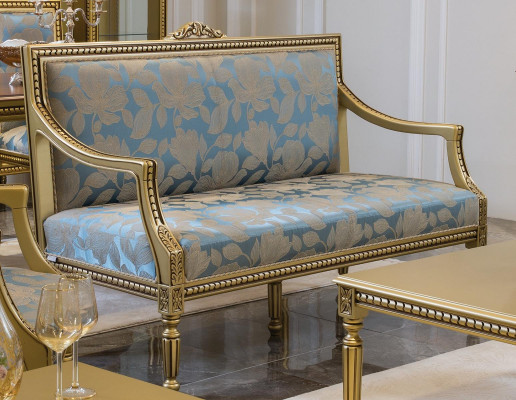 Two-seater classic sofa couch upholstered furniture Italian furniture sofas couches