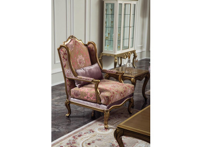 Luxury furniture design armchair single-seater textile living room classic