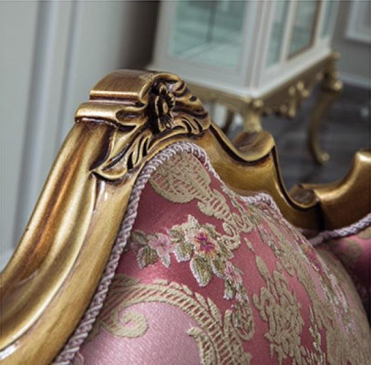 Luxury furniture design armchair single-seater textile living room classic