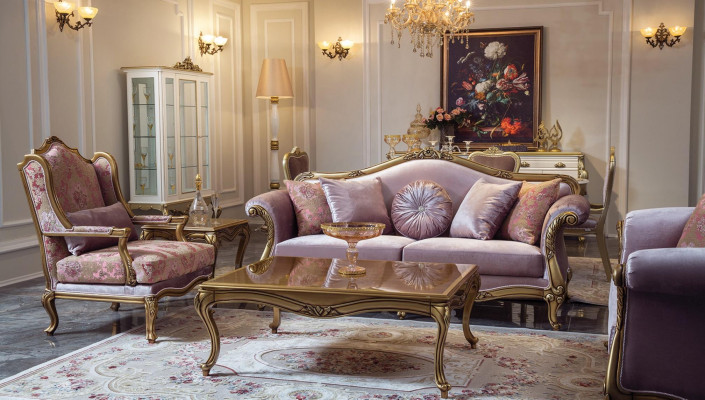 Luxury furniture design armchair single-seater textile living room classic