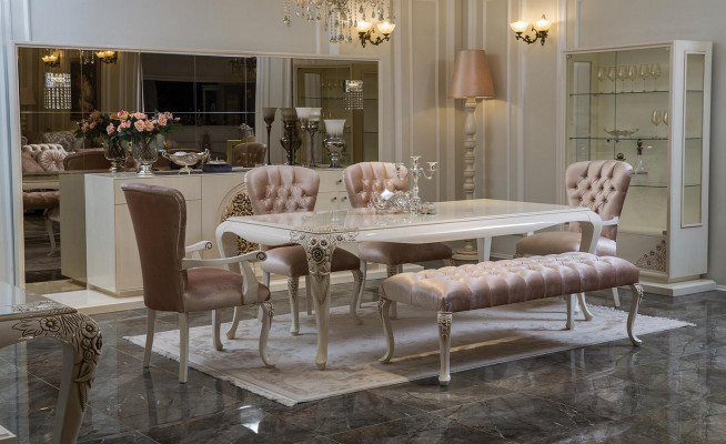 Luxury dining table design table dining room tables wooden tables Italian furniture 228cm