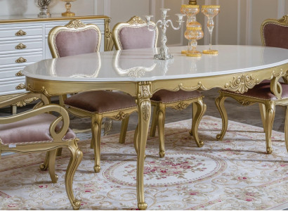 Dining table luxury table luxury wooden table Italian dining room tables classic furniture