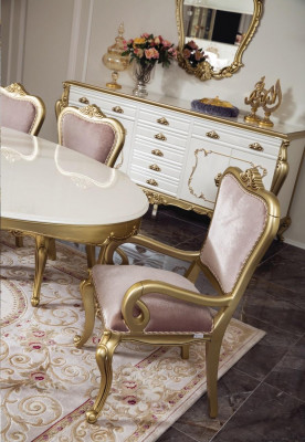 Dining table luxury table luxury wooden table Italian dining room tables classic furniture