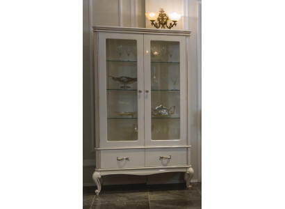 Classic showcase sideboard display glass cabinets Italian furniture wood