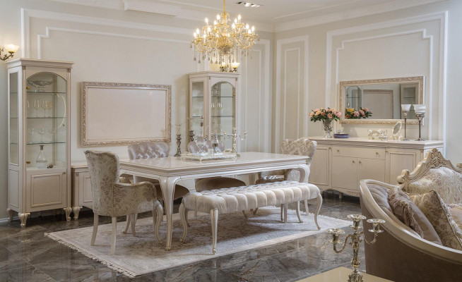 Display cabinet glass wooden cabinets living room showcases Italian luxury