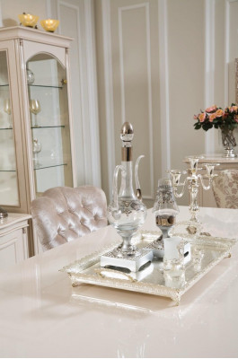 Display cabinet glass wooden cabinets living room showcases Italian luxury