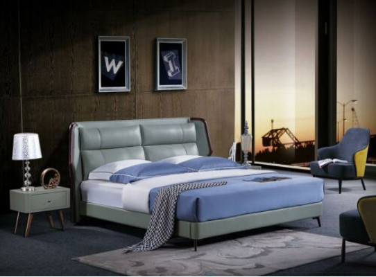 Bed 2x Nightstands 3-piece Italian Furniture Bedroom Beds Wood New Set