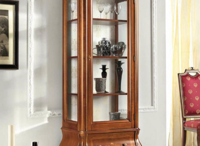 Display cabinet glass cupboard wood cabinets living room showcases Italian luxury furniture
