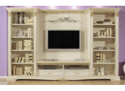 Wall unit TV wall solid wood style classic Italian living room furniture