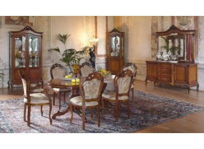Italian Baroque Furniture Dining Room 11-piece Set Table Chairs Dresser Solid Wood