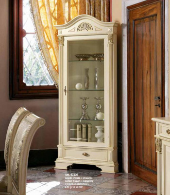 Corner display cabinet glass cupboard living room showcase 1-door showcase baroque rococo new